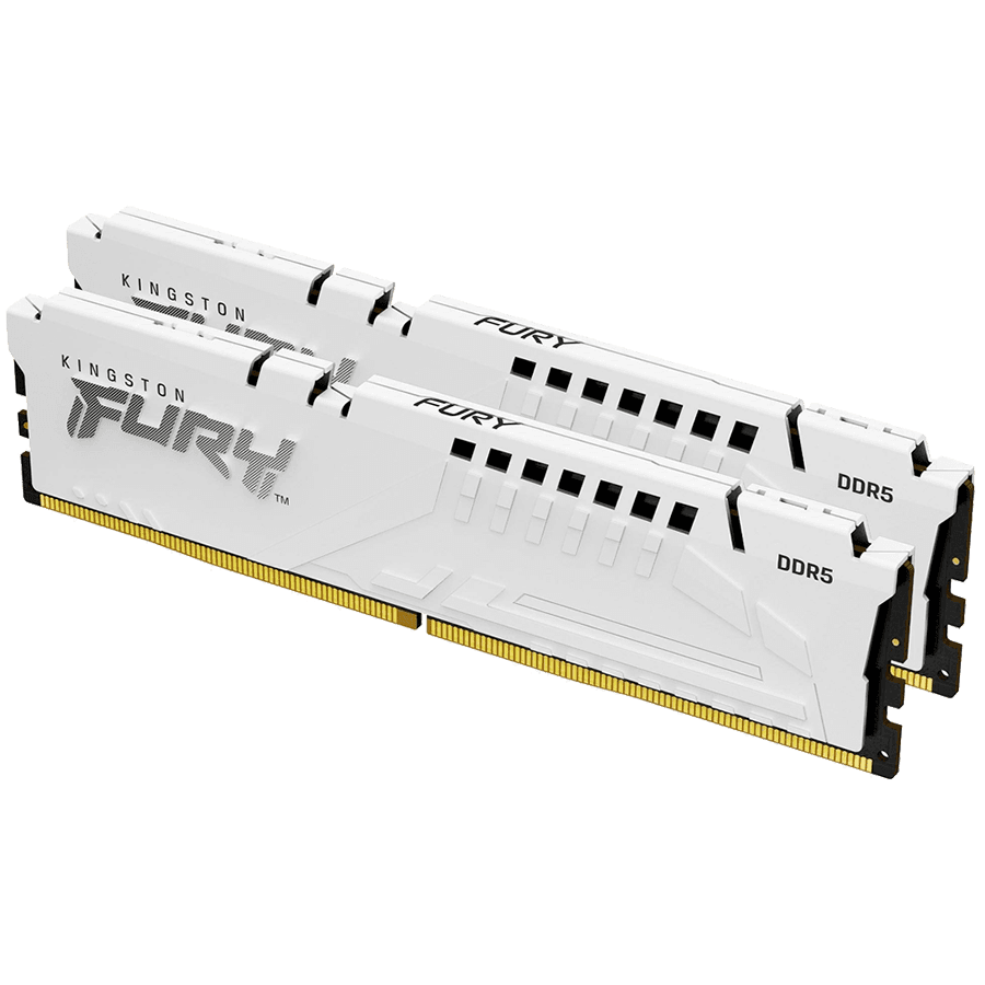 Kingston DRAM 32GB 5200MT/s DDR5 CL40 DIMM (Kit of 2) FURY Beast White XMP