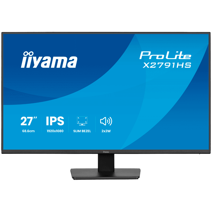 IIYAMA Monitor LED X2791HS-B1 27" IPS panel 1920x1080 120Hz 1ms MPRT 350cdm2 1500 1 Speakers HDMI DisplayPort