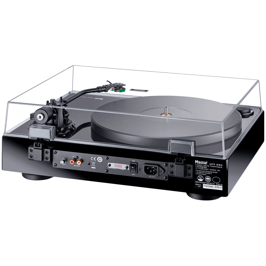 Magnat MTT 990 Ltd w cartridge AT-VM520xEB high-end direct-drive turntable, Matt Black