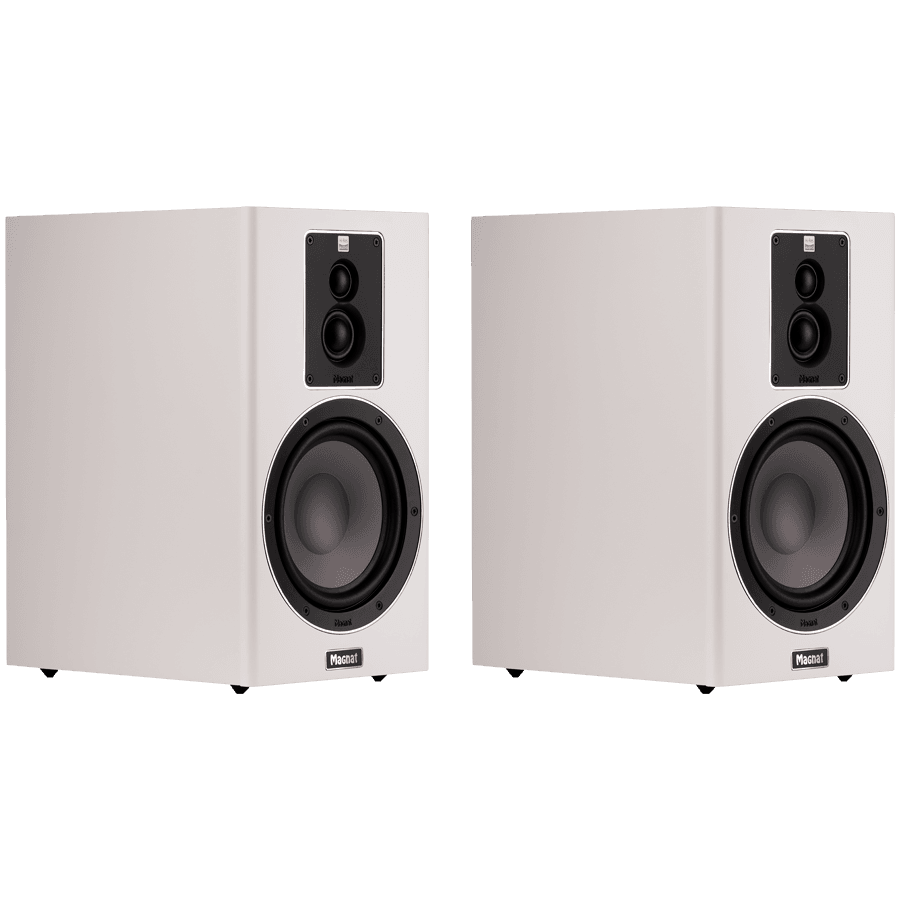 Magnat Signature 603 Bookshelf Speakers, Satin white, Pair