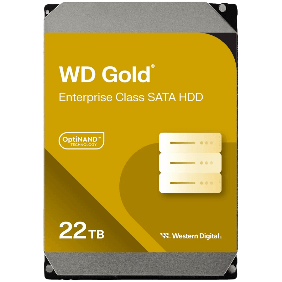 HDD Server WD Gold (3.5'', 22TB, 512MB, 7200 RPM, SATA 6 Gb/s)