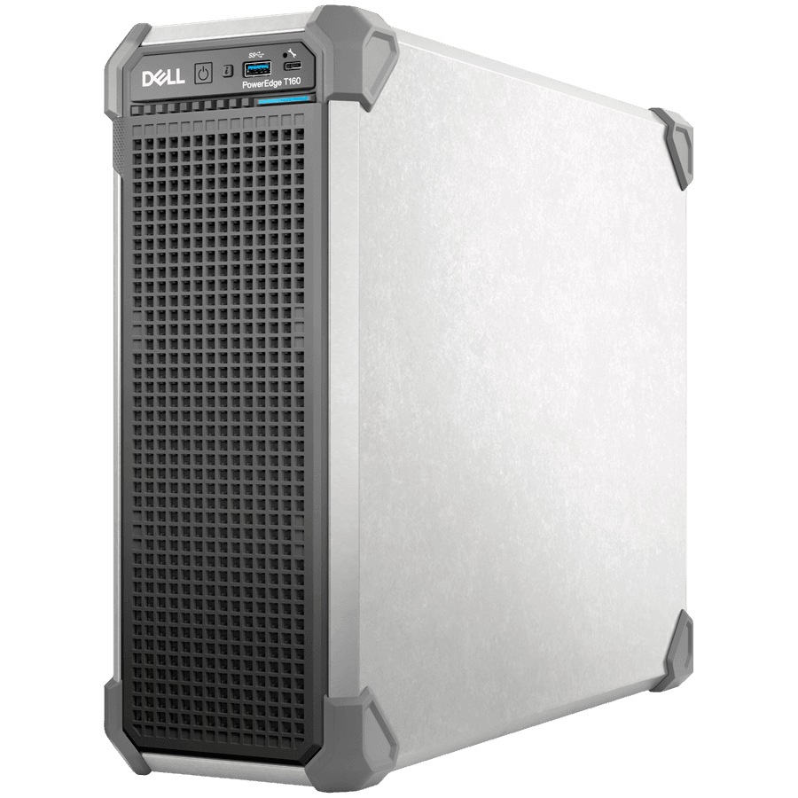 DELL EMC PowerEdge T160, 3x3.5"+ 2x2.5" SATA/SAS, Xeon 6 6325P 3.5G 4C/8T, 32GB UDIMM 5600 ECC, 480GB SSD SATA RI, PERC H355, iDRAC9 Ent, 300W PSU, TPM 2.0 V6, BCM 5720 DP 1GbE, No OS, 3Y