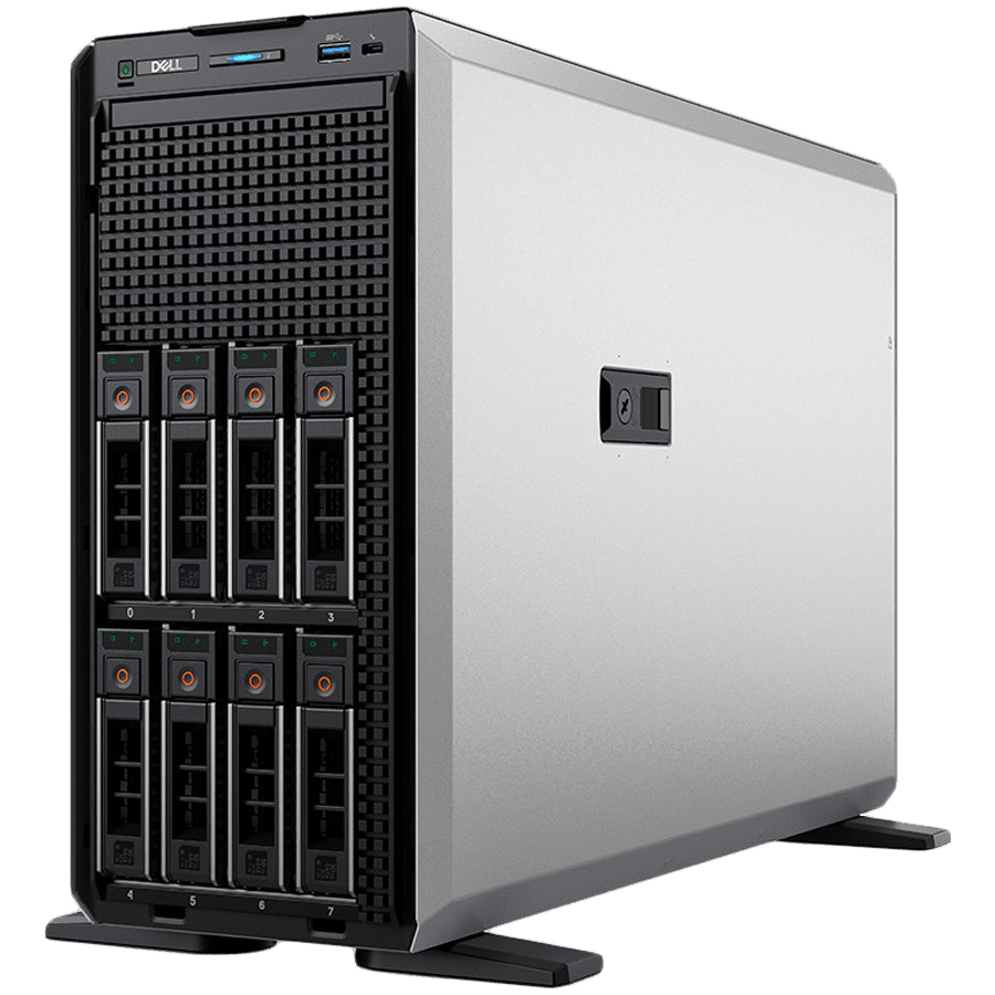 DELL EMC PowerEdge T360, 8x3.5", Intel Xeon 6 Performance 6315P 2.8G, 4C/4T, 16GB UDIMM 5600MT/S, 480GB SSD SATA RI 6Gbps 512e, PERC H355, iDRAC9 Enterprise, Dual RPS 700W, BCM 5720 1GbE, TPM 2.0 V6, 3Y