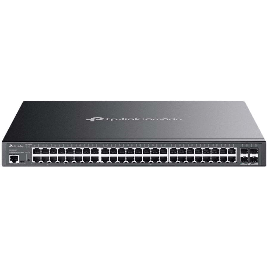 Omada 48-Port Gigabit and 4-Port 10GE SFP+ L2+ Managed Switch with 40-Port PoE+ & 8-Port PoE++