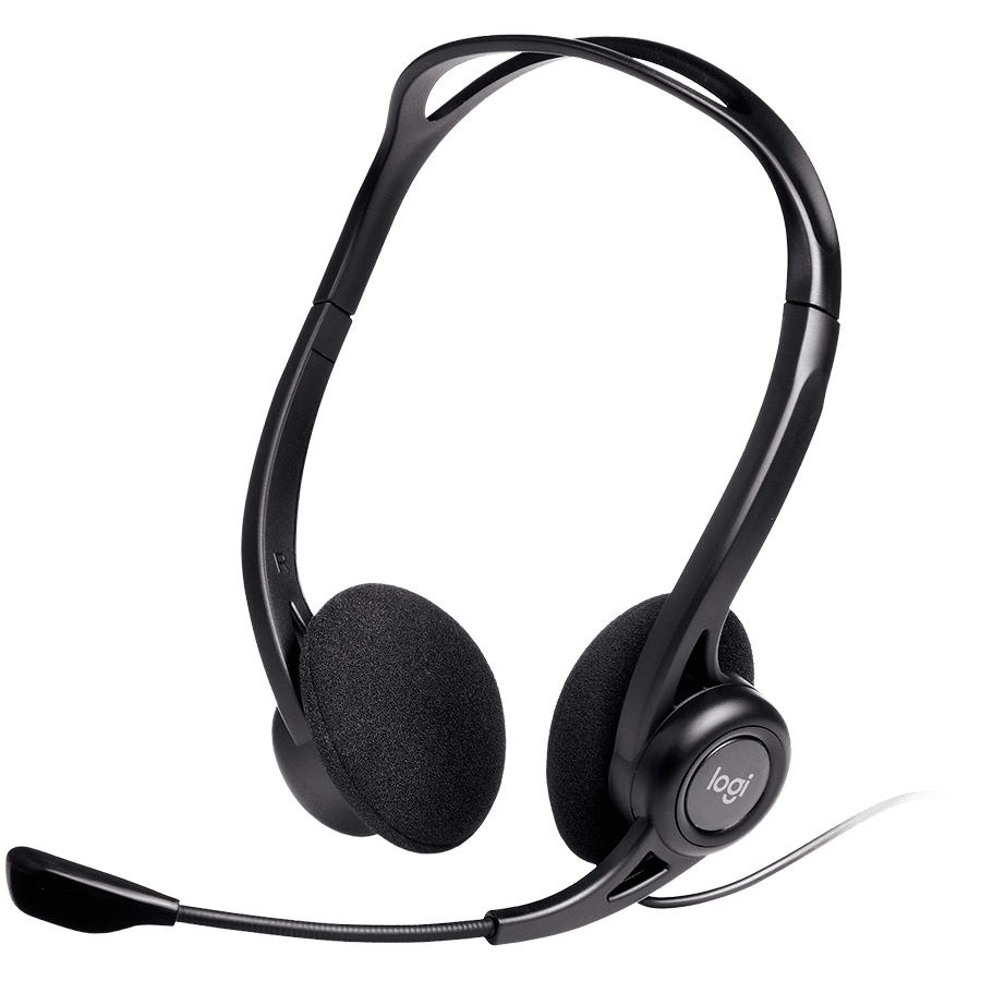 LOGITECH PC960 Corded Stereo Headset BLACK - USB