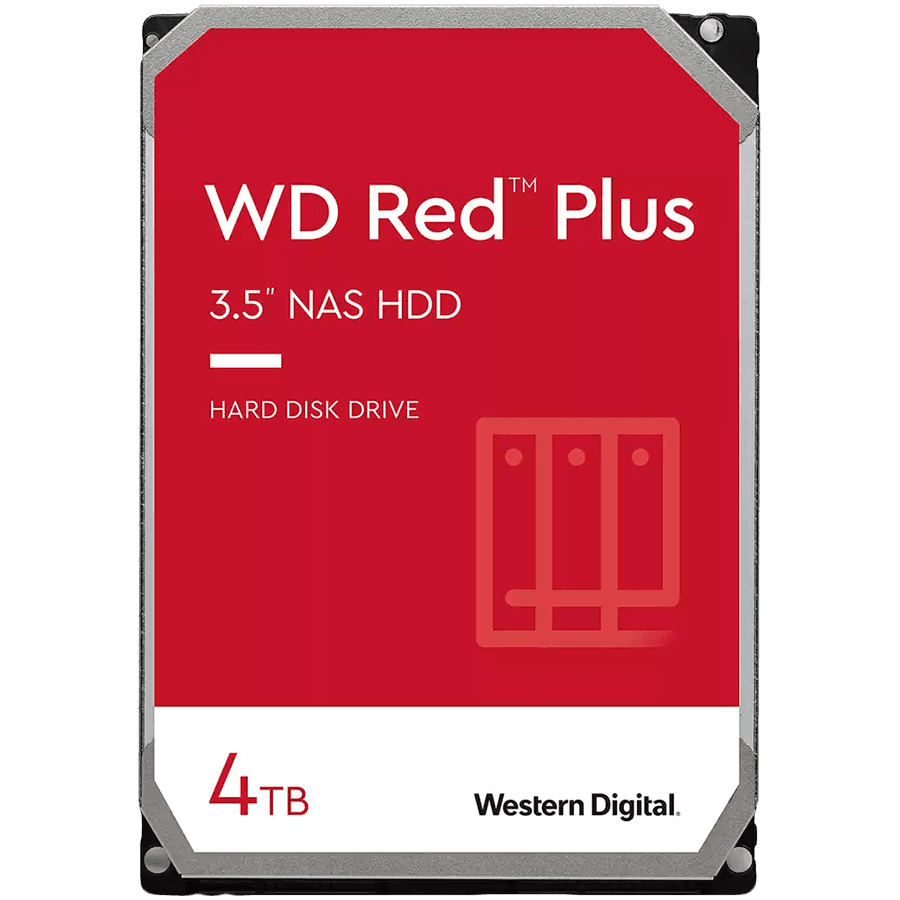 HDD NAS WD Red Plus (3.5'', 4TB, 256MB, 5400 RPM, SATA 6 Gb/s)