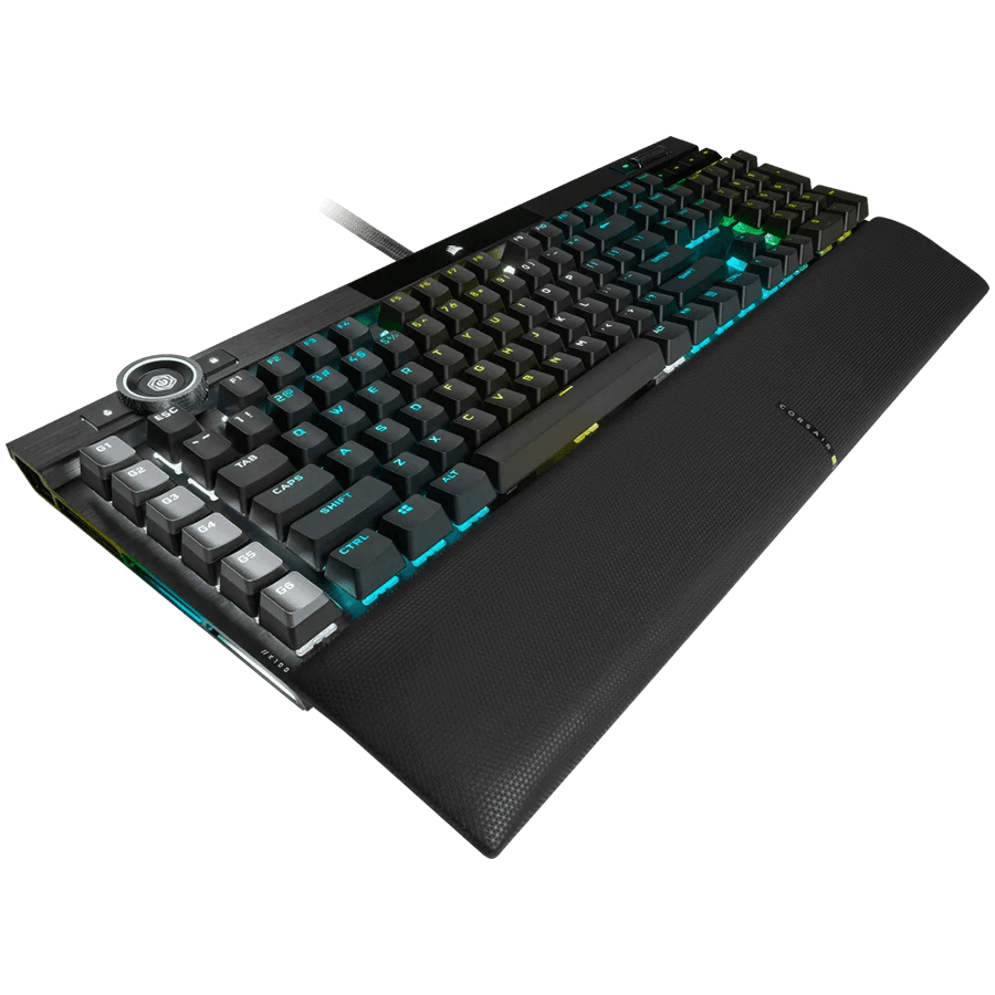 CORSAIR K100 RGB Optical-Mechanical Gaming Keyboard, Backlit RGB LED, Black PBT Keycaps