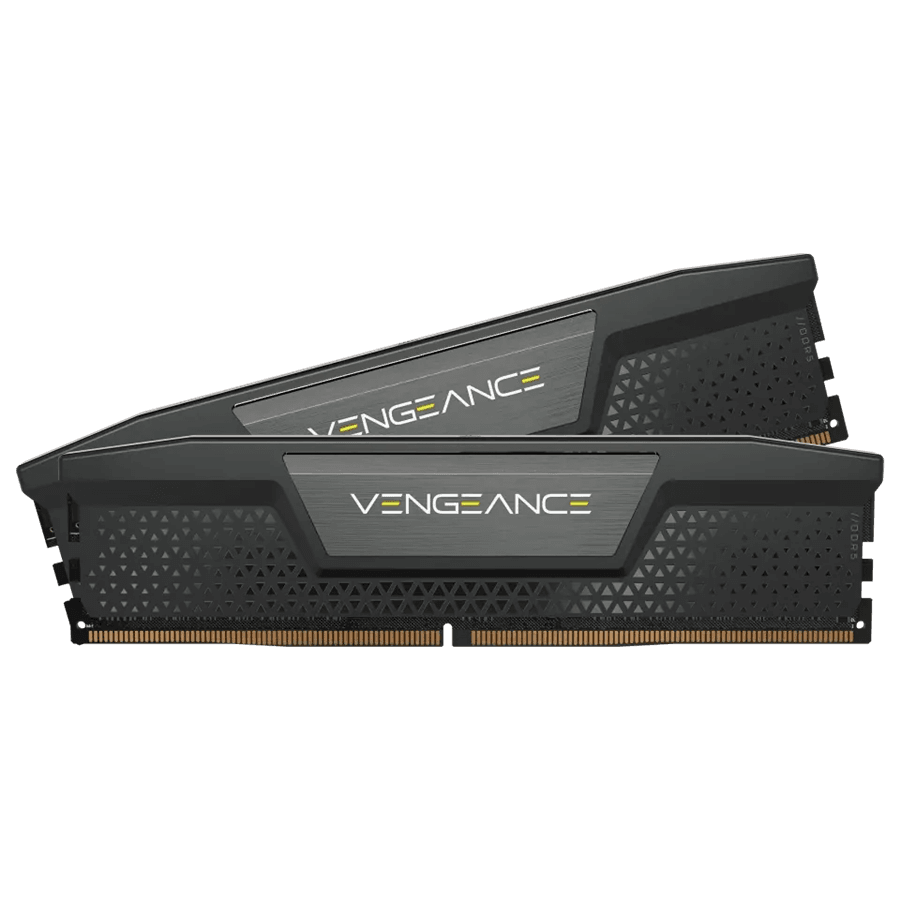 CORSAIR DDR5, 7200MT/s 32GB 2x16GB DIMM, 34-44-44-96, OC PMIC, XMP 3.0, VENGEANCE DDR5 Black Heatspreader, Black PCB, 1.45V, for Intel 700 Series