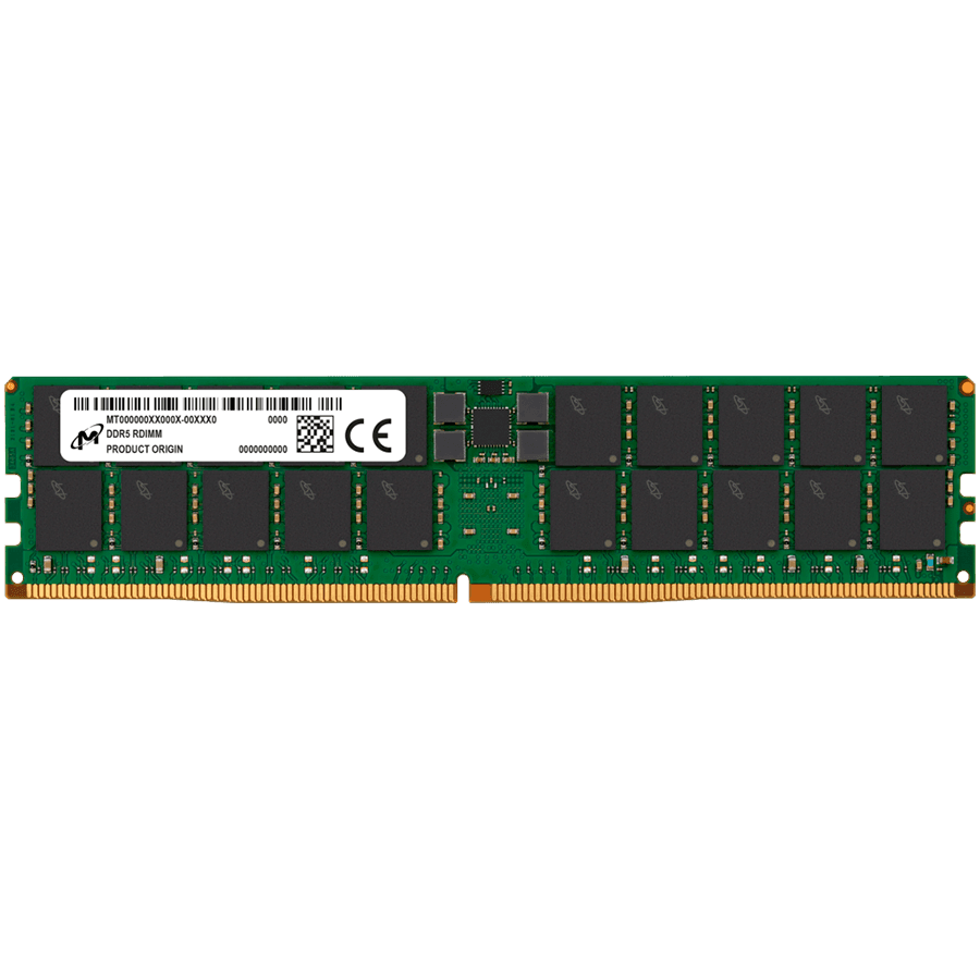 Micron 96GB DDR5 RDIMM 2Rx4 5600MHz CL46 (24Gbit) (Single Pack)
