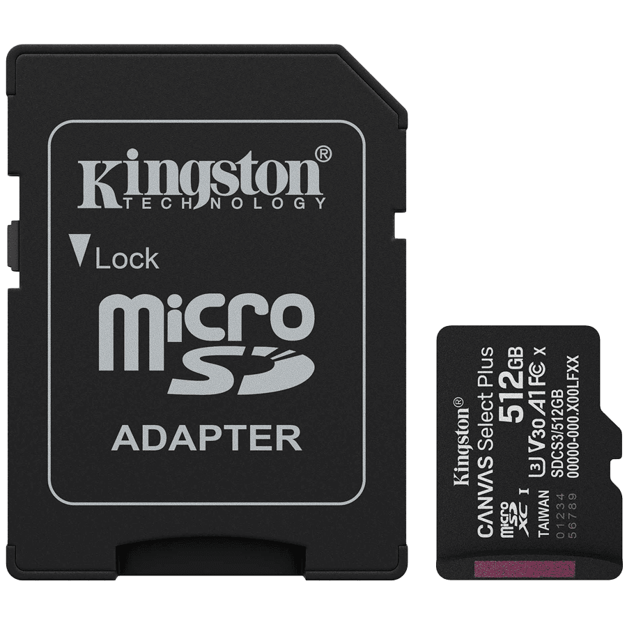 Canvas Select Plus 512 GB microSDXC + SD adapter