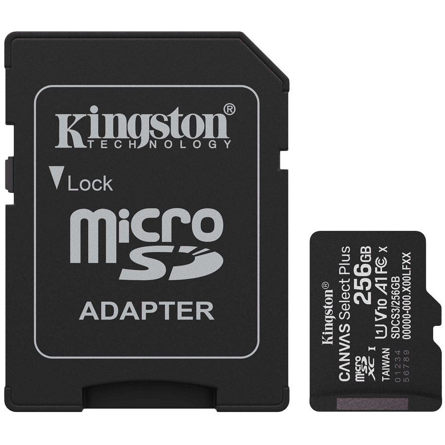 Canvas Select Plus 256 GB microSDXC + SD adapter