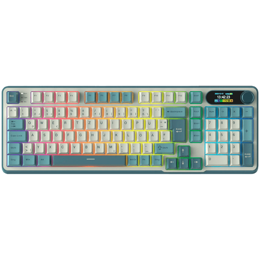 ROYAL KLUDGE RK-S98 Light Cloud Gaming Keyboard Brown switch