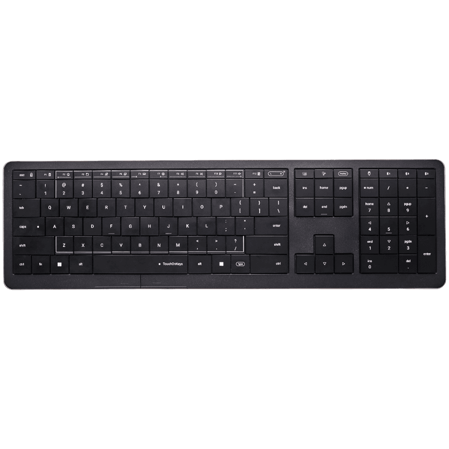 CLEVETURA CLVX 1 Touch-On-Keys AI Bežična Tipkovnica, ANSI US Windows raspored, Aluminijsko kućište, Interaktivni RGB, podrška za Windows/Linux/MacOS