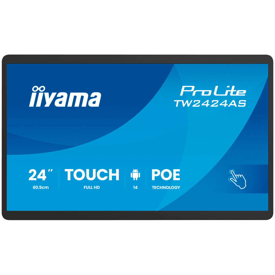 TW2424AS-B3P 24" interaktivni touch zaslon, Android, PoE