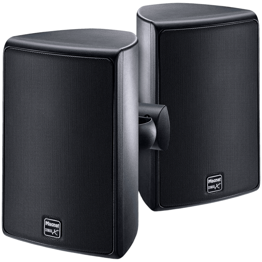 Magnat Symbol X 160 INDOOR/OUTDOOR SPEAKER WITH 6.5" WOOFER, SURFACE MOUNT, Black, Pair